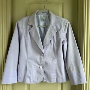Women’s Chico’s Blazer; Pale Lavender; Size 1